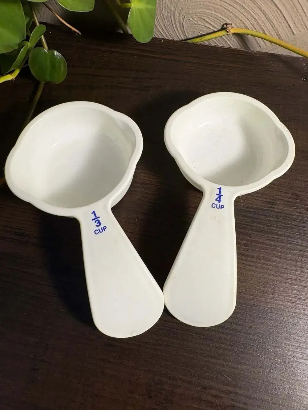 Vintage Tupperware 1/3 Cup and 1/4 Cup Replacement Measuring Cups Set